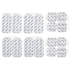 Elektrodenset, 5x5 Cm & 10x5 Cm - 16 Stück - Passend Zu Axion, Prorelax, Promed - 2mm Steckanschluss