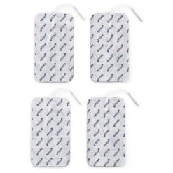 Große Elektroden (Cellulite, Reiterhosen), 12x7 Cm - 4 Stück - Passend Zu Axion, Prorelax, Promed, Auvon - 2mm Steckanschluss