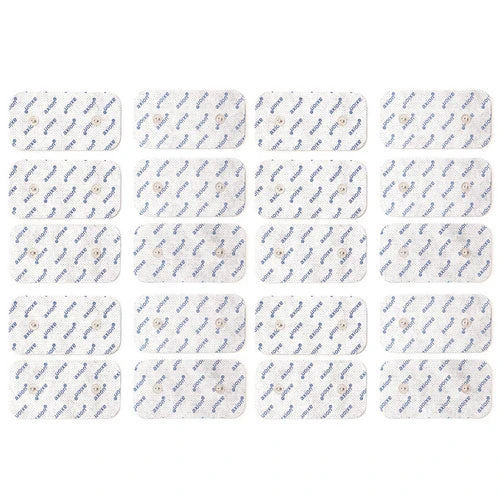 Elektroden 10x5 Cm - 20 Stück - Passend Zu Compex - 3,75mm Druckknopf