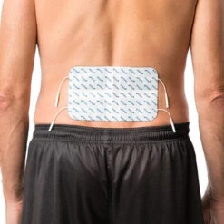 Rückenelektrode (groß), 20x12 Cm - Passend Zu Axion, Prorelax, Promed, Auvon - 2mm Steckanschluss