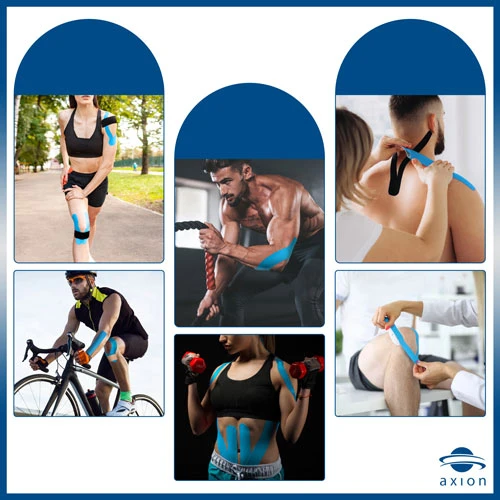 240 Streifen Kinesiologie-Tape 5cm Breit 25cm Lang Precut Auf 12 Rollen In 4 Farben Von Axion - Image 4