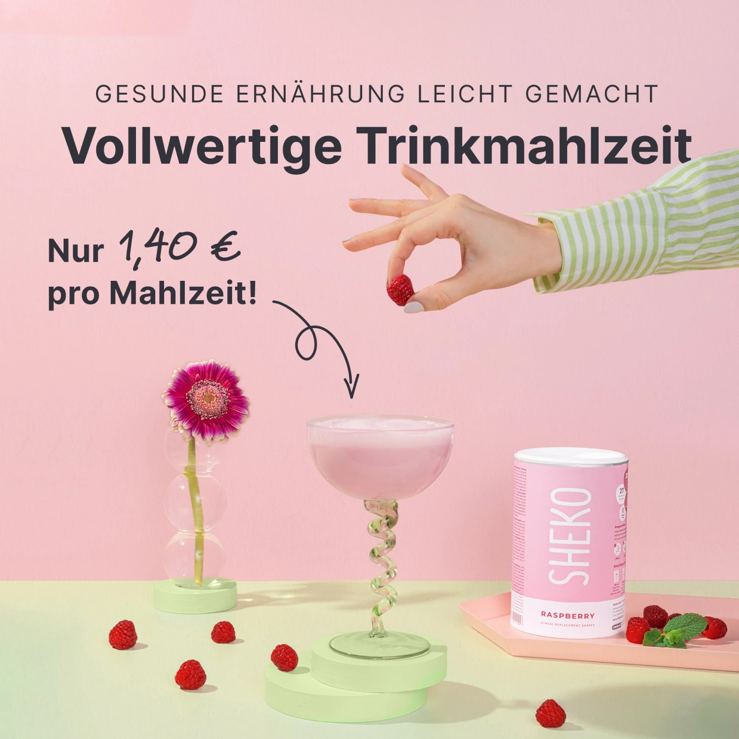 Shakemahlzeit Himbeere (360g) - Image 4