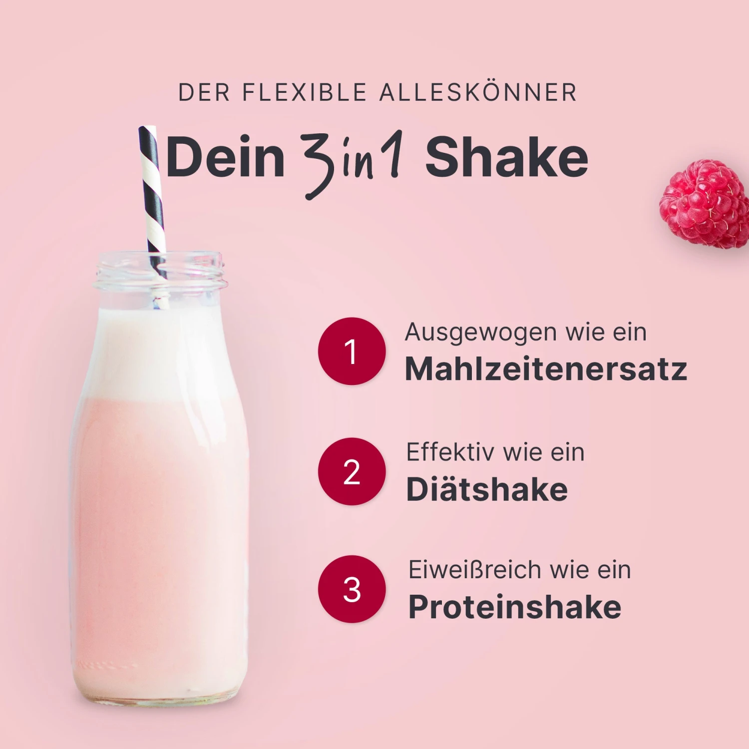 Shakemahlzeit Himbeere (360g) - Image 3